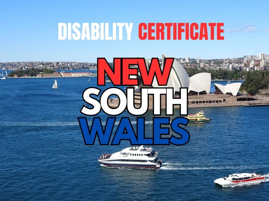 Disability Certificate in New South Wales easy with our guide