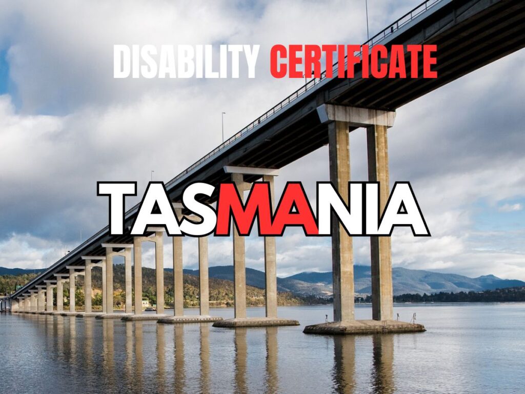 disability certificate in tasmania step by step