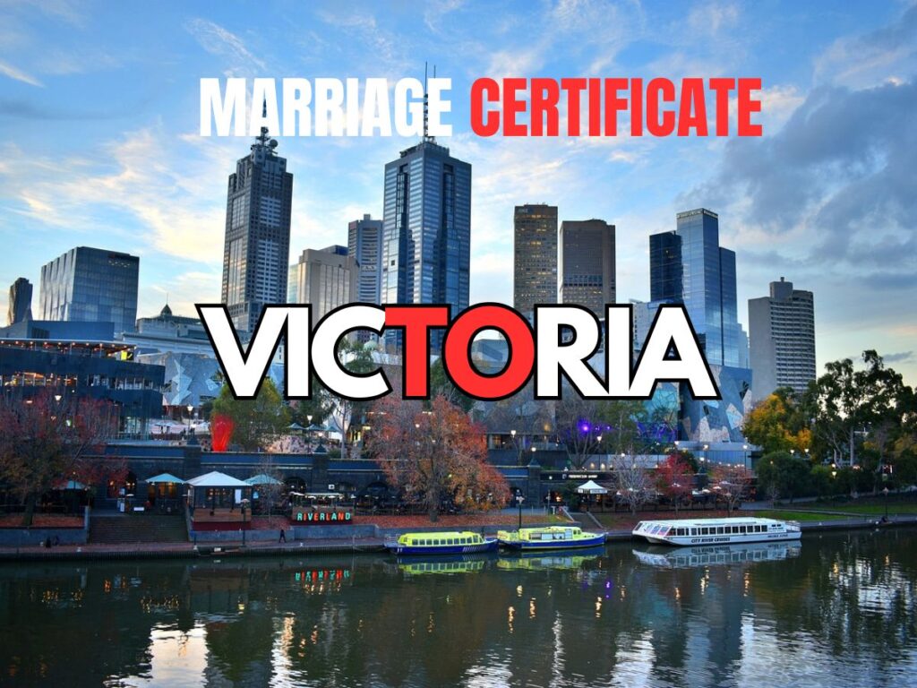 marriage certificate victoria: obtain your certificate after your wedding